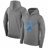 Detroit Lions Nike Sideline Property of Performance Pullover Hoodie Gray,baseball caps,new era cap wholesale,wholesale hats